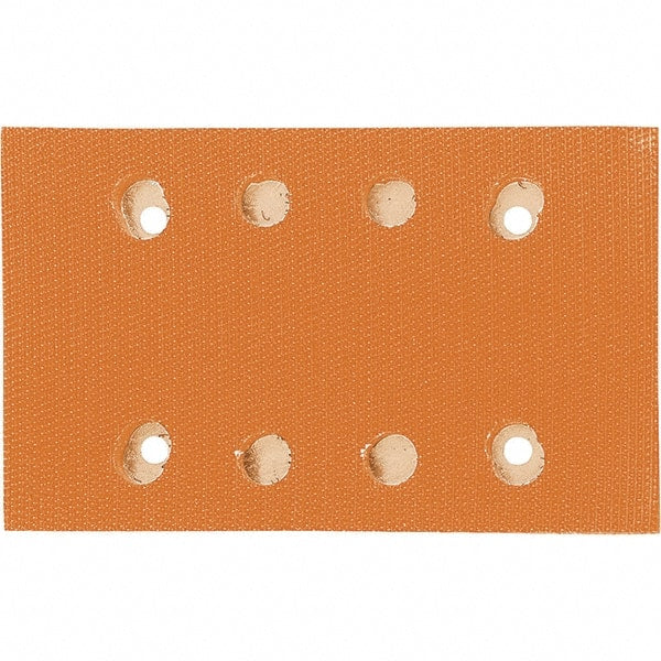 Dynabrade - 5 x 3-1/4" Rectangular Hook Face Backing Pad - Dynabug II Compatible, Screw Attachment, Vacuum Pad, 3/8" Thick, Medium Density, Short Nap - Exact Tooling