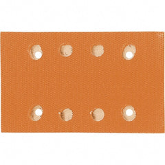 Dynabrade - 5 x 3-1/4" Rectangular Hook Face Backing Pad - Dynabug II Compatible, Screw Attachment, Vacuum Pad, 3/8" Thick, Medium Density, Short Nap - Exact Tooling