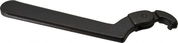 Proto - 3/4" to 2" Capacity, Black Oxide Finish, Adjustable Pin Spanner Wrench - 6-3/8" OAL, 5/32" Hook Pin Height - Exact Tooling