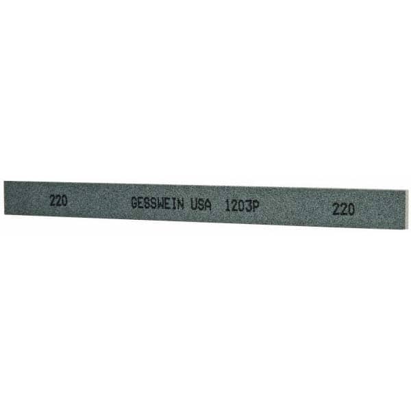 220 Grit Silicon Carbide Rectangular Polishing Stone Very Fine Grade, 1/2″ Wide x 6″ Long x 1/8″ Thick