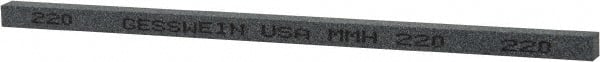 Made in USA - 220 Grit Silicon Carbide Square Polishing Stone - Very Fine Grade, 5/32" Wide x 6" Long x 5/32" Thick - Exact Tooling