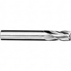 SGS - 3/8", 1" LOC, 3/8" Shank Diam, 2-1/2" OAL, 4 Flute, Solid Carbide Square End Mill - Exact Tooling