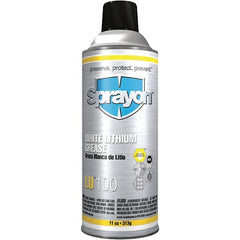 Sprayon - 11 oz Aerosol Lithium General Purpose Grease - Off White, 275°F Max Temp, NLGIG 2, - Exact Tooling
