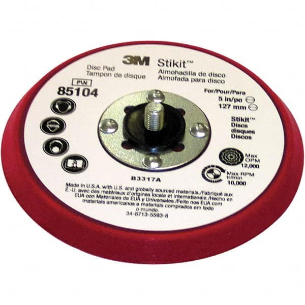 3M - Disc Backing Pads Backing Pad Type: Disc Pad Pad Diameter (Inch): 5 - Exact Tooling