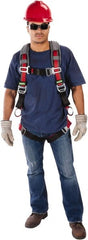 MSA - 310 Lb Capacity, Size X-Large, Full Body Vest Harness - Webbing, Quick-Connect Leg Straps, Quick-Connect Chest Strap, Full Body Protection - Exact Tooling