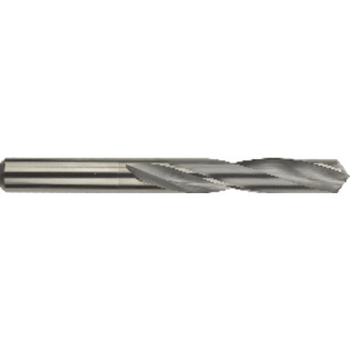 #41 Dia. × 0.096″ Shank × 1″ Flute Length × 2″ OAL, Standard, 118°, AlTiN, 2 Flute, External Coolant, Round Solid Carbide Drill Series/List #5374T - Exact Tooling