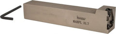 Iscar - MAHP, External, Left Hand, Indexable Grooving Tool Holder - 1-1/4" Shank Height, 1-1/4" Shank Width, 7" OAL - Exact Tooling