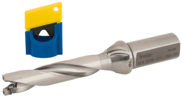 Iscar - 3/4" to 0.783" Diam, 5xD, 3.74" Max Depth, 1" Shank Diam, 7.12" OAL, Replaceable-Tip Drill - FCP, ICK, ICK-2M, ICM, ICN, ICP, iCP-2M Insert, 19 Seat Size, 51160406 Toolholder, Series SumoCham - Exact Tooling