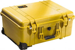 Pelican Products, Inc. - 17-59/64" Wide x 10-27/64" High, Clamshell Hard Case - Yellow, Polyethylene - Exact Tooling