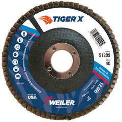5 × 7/8 ARBOR 40X FLAP DISC - Exact Tooling