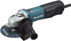 Makita - 6" Wheel Diam, 10,000 RPM, Corded Angle & Disc Grinder - 5/8-11 Spindle, 120 Volts, 13 Amps - Exact Tooling