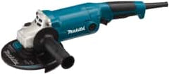 Makita - 6" Wheel Diam, 10,000 RPM, Corded Angle & Disc Grinder - 5/8-11 Spindle, 120 Volts, 10.5 Amps - Exact Tooling