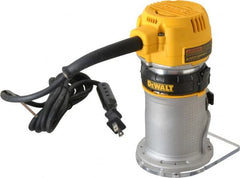 DeWALT - 16,000 to 27,000 RPM, 1.25 HP, 7 Amp, Fixed Base Electric Router - 115 Volts, 1/4 Inch Collet - Exact Tooling