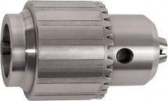 Accupro - JT3, 1/16 to 5/8" Capacity, Tapered Mount Steel Drill Chuck - Keyed, 57mm Sleeve Diam, 3-11/32" Open Length - Exact Tooling