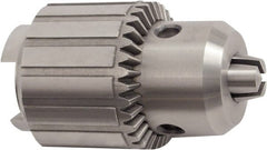 Accupro - JT3, 1/16 to 5/8" Capacity, Tapered Mount Steel Drill Chuck - Keyed, 57mm Sleeve Diam, 3-11/32" Open Length - Exact Tooling