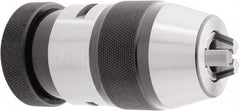 Accupro - JT33, 1/32 to 3/8" Capacity, Tapered Mount Steel Drill Chuck - Keyless, 43mm Sleeve Diam, 3-3/16" Open Length - Exact Tooling
