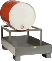 Little Giant - 33 Gal Sump, 1 Drum, Steel Drum Rack - 51" Long x 26" Wide x 22" High - Exact Tooling