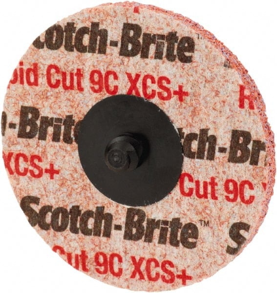 3M - 3" Disc Diam, Ceramic Quick Change Disc - Type R Attaching System, Nonwoven, Orange, Extra Coarse Grade, 15,100 RPM - Exact Tooling