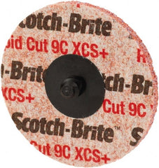 3M - 3" Disc Diam, Ceramic Quick Change Disc - Type R Attaching System, Nonwoven, Orange, Extra Coarse Grade, 15,100 RPM - Exact Tooling