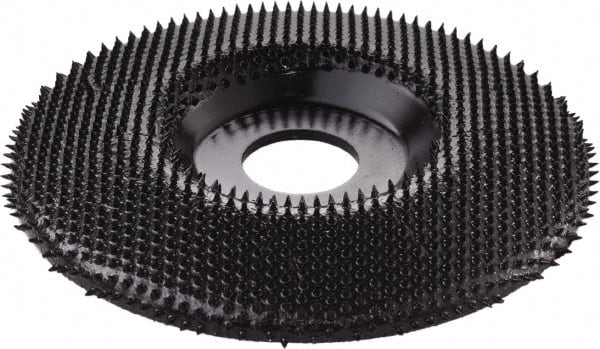 KUTZALL - 4-1/2" Wheel Diam, 7/8" Arbor Hole, Type 27 Depressed Center Wheel - Tungsten Carbide, 15,000 Max RPM - Exact Tooling