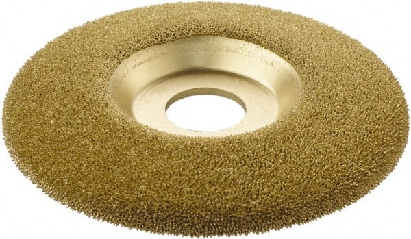 KUTZALL - 4-1/2" Wheel Diam, 7/8" Arbor Hole, Type 27 Depressed Center Wheel - Tungsten Carbide, 15,000 Max RPM - Exact Tooling