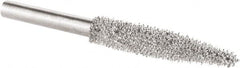 KUTZALL - 1/8" Cut Diam, 1/8" Shank Diam, Taper Head Burr - Carbide - Exact Tooling