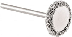 KUTZALL - 3/4 Inch Head Diameter, 1/8 Inch Head Thick, 1/8 Inch Shank Diameter, Rotary Tool Disc - Tungsten Carbide Abrasive, Brazed Bond, Hard Density/Hardness, Coarse Grade, 25,000 Max RPM, For Use with Dremel Rotary Tools - Exact Tooling