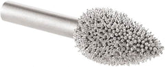 KUTZALL - 1/2" Cut Diam, 1/4" Shank Diam, Flame Head Burr - Carbide - Exact Tooling