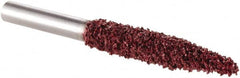 KUTZALL - 1/4" Cut Diam, 1/4" Shank Diam, Taper Head Burr - Carbide - Exact Tooling