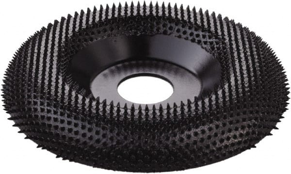 KUTZALL - 4-1/2" Wheel Diam, 5/8" Wheel Thickness, 7/8" Arbor Hole, Type 27 Depressed Center Wheel - Tungsten Carbide, 15,000 Max RPM - Exact Tooling