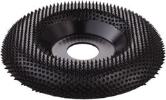 KUTZALL - 4-1/2" Wheel Diam, 5/8" Wheel Thickness, 7/8" Arbor Hole, Type 27 Depressed Center Wheel - Tungsten Carbide, 15,000 Max RPM - Exact Tooling