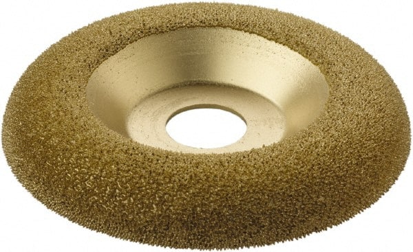 KUTZALL - 4-1/2" Wheel Diam, 5/8" Wheel Thickness, 7/8" Arbor Hole, Type 27 Depressed Center Wheel - Tungsten Carbide, 15,000 Max RPM - Exact Tooling