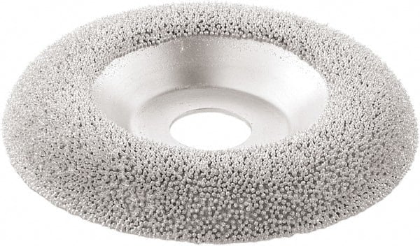 KUTZALL - 4-1/2" Wheel Diam, 5/8" Wheel Thickness, 7/8" Arbor Hole, Type 27 Depressed Center Wheel - Tungsten Carbide, 15,000 Max RPM - Exact Tooling