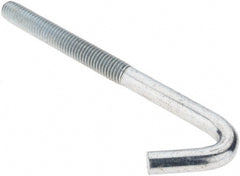 Value Collection - 1/2-13, 6" OAL Bent Anchor Bolt - Grade 2 Steel - Exact Tooling