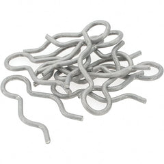 Value Collection - 7/8" Groove, 2-9/32" Long, Stainless Steel Hair Pin Clip - 1/8" Clip Diam, 1" Shaft Diam, Grade 302 & 18-8 - Exact Tooling