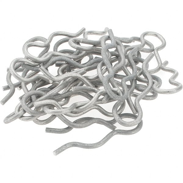 Value Collection - 21/32" Groove, 1-13/16" Long, Stainless Steel Hair Pin Clip - 0.093" Clip Diam, 3/4" Shaft Diam, Grade 302 & 18-8 - Exact Tooling