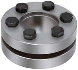 Climax Metal Products - M5 Thread, 16mm Bore Diam, 1.61" OD, Shaft Locking Device - 3 Screws, 2,210 Lb Axial Load, 1.61" OAW, 0.472" Thrust Ring Width, 58 Ft/Lb Max Torque - Exact Tooling