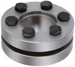 Climax Metal Products - M8 Thread, 100mm Bore Diam, 6.693" OD, Shaft Locking Device - 12 Screws, 58,753 Lb Axial Load, 6.693" OAW, 1.339" Thrust Ring Width, 9,638 Ft/Lb Max Torque - Exact Tooling