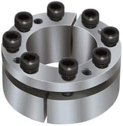 Climax Metal Products - M6 Thread, 22mm Bore Diam, 47mm OD, Shaft Locking Device - 5 Screws, 6,265 Lb Axial Load, 1.85" OAW, 0.669" Thrust Ring Width, 226 Ft/Lb Max Torque - Exact Tooling