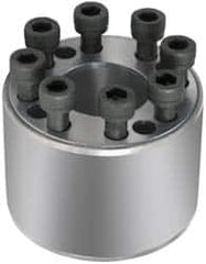 Climax Metal Products - M12 Thread, 3-15/16" Bore Diam, 5.709" OD, Shaft Locking Device - 11 Screws, 124,865 Lb Axial Load, 5.709" OAW, 3.543" Thrust Ring Width - Exact Tooling