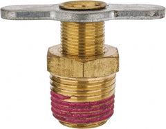 Value Collection - Steel Wing Nut Valve Drain Cock & Shutoff Valve - 1/2 Thread, 200 Max psi - Exact Tooling