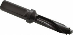 Allied Machine and Engineering - Series 15, 15 to 15.99mm Diam, 3/4" Diam Straight Shank with Flange, Straight Flute Spade Drill - 1-57/64" Max Depth, 2-61/64" Body Length, 4-63/64" OAL, Standard Length, Through Coolant - Exact Tooling
