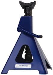 Value Collection - 6 Ton Load Capacity Ratcheting Jack Stand - 15-3/8 to 24-1/4 Inch High, 11-1/4 Inch Base Diameter x 9-1/4 Inch Long x 10-5/8 Inch Wide Chassis - Exact Tooling