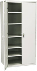 Hon - 5 Shelf Locking Storage Cabinet - Steel, 36" Wide x 24" Deep x 71" High - Exact Tooling