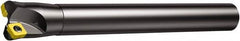 Sandvik Coromant - 1-1/2" Cut Diam, 8mm Max Depth of Cut, 1-1/4" Shank Diam, 10" OAL, Indexable Chamfer & Angle End Mill - Cylindrical Shank, 10° Lead Angle, Through Coolant - Exact Tooling