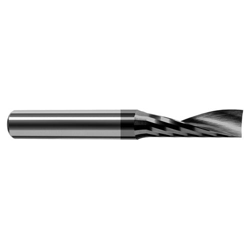End Mills for Plastics - Single Flute - 0.1875″ (3/16″) Cutter Diameter × 1.0000″ (1″) Length of Cut Carbide Square Upcut End Mill for Plastic, 1 Flute, Amorphous Diamond Coated