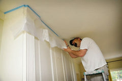 TRIMACO - Medium Weight HDPE Plastic Drop Cloth - 72' x 2', 0.0005" Thick, Tape & Drape - Exact Tooling