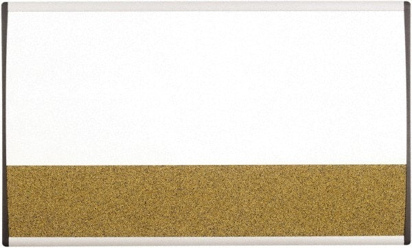 Quartet - 30" High x 18" Wide Combination, Bulletin/Magnetic Dry Erase - Porcelain, Includes Mounting Kit - Exact Tooling