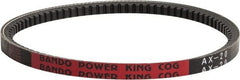Bando - Section AX, 1/2" Wide, 66" Outside Length, V-Belt - Rubber Compound, Black, Classic Cogged, No. AX64 - Exact Tooling