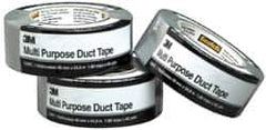 3M - 2" x 50 Yds Silver Duct Tape - 5.5 mil, Rubber Adhesive, Polyethylene Film Backing, 19 Lb/ln Tensile Strength, 248°F Max, Series 2929 - Exact Tooling